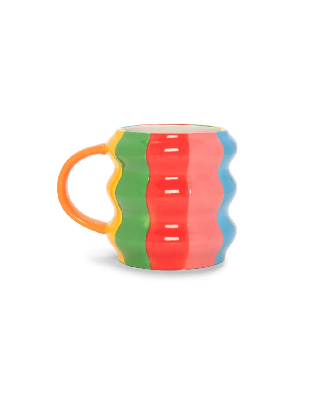 Rainbow Stripe Novelty Mug
