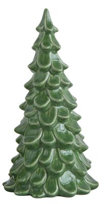 8"  Stoneware Tree - Dark Green