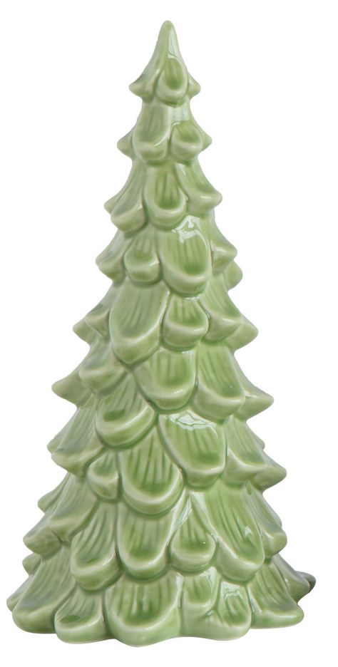 8"  Stoneware Tree - Light Green