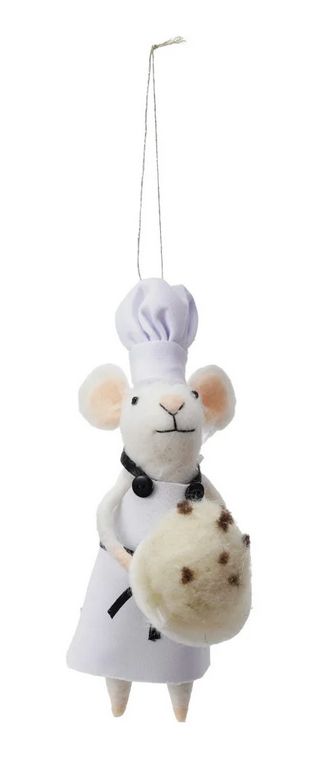Felt Mouse with Cookie Ornament