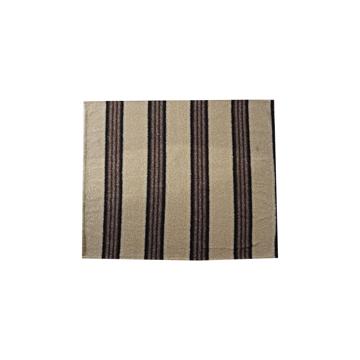 Black &amp; Grey Striped Faux Sherpa Throw