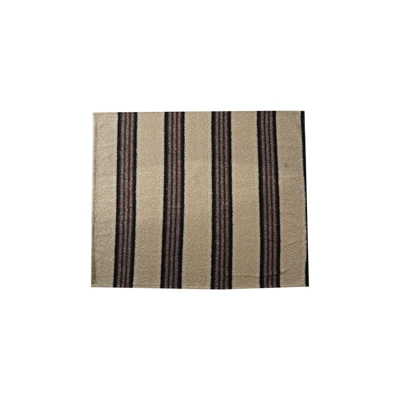 Black &amp; Grey Striped Faux Sherpa Throw