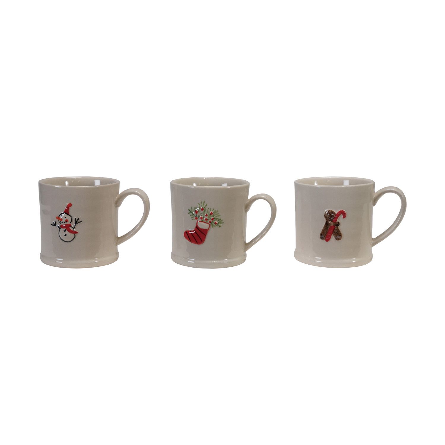 8 oz. Embossed Stoneware Mug w/