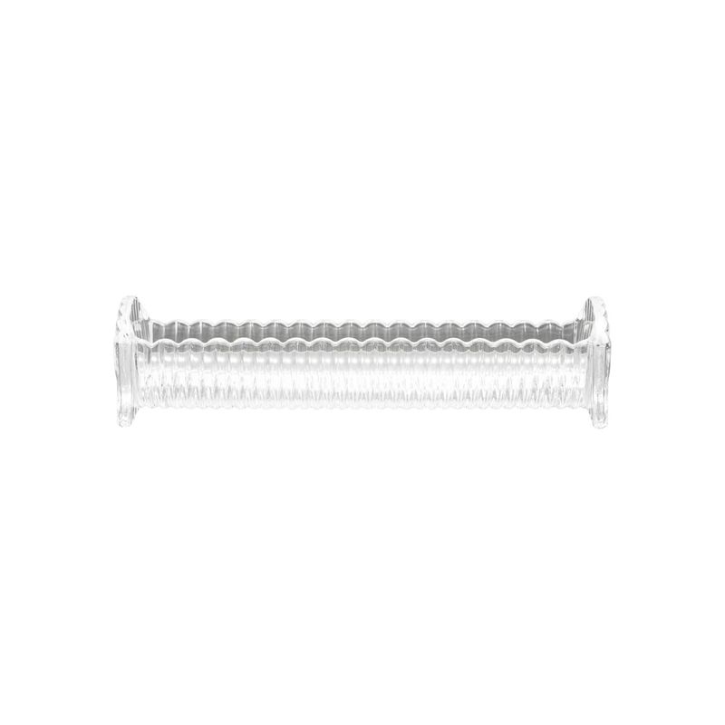 Pressed Glass Scalloped Cracker Dish