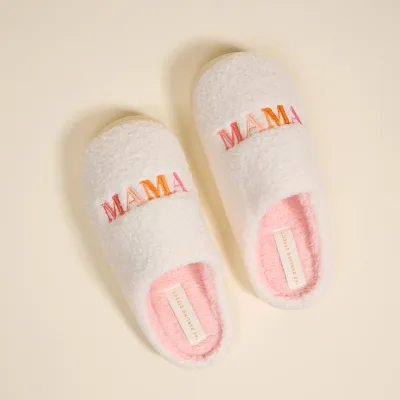 Fuzzy Mama Slippers