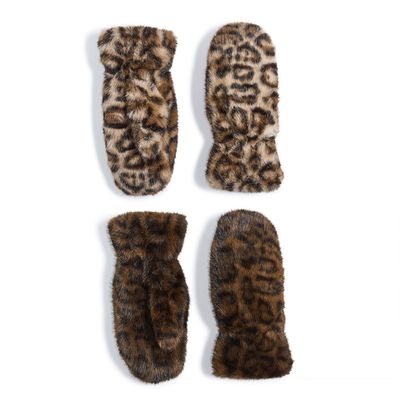 Arctic Luxe Faux Fur Mittens -
