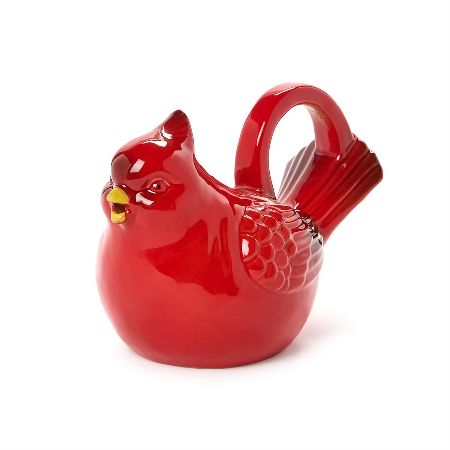 Reactive Glaze Cardinal Pitcher