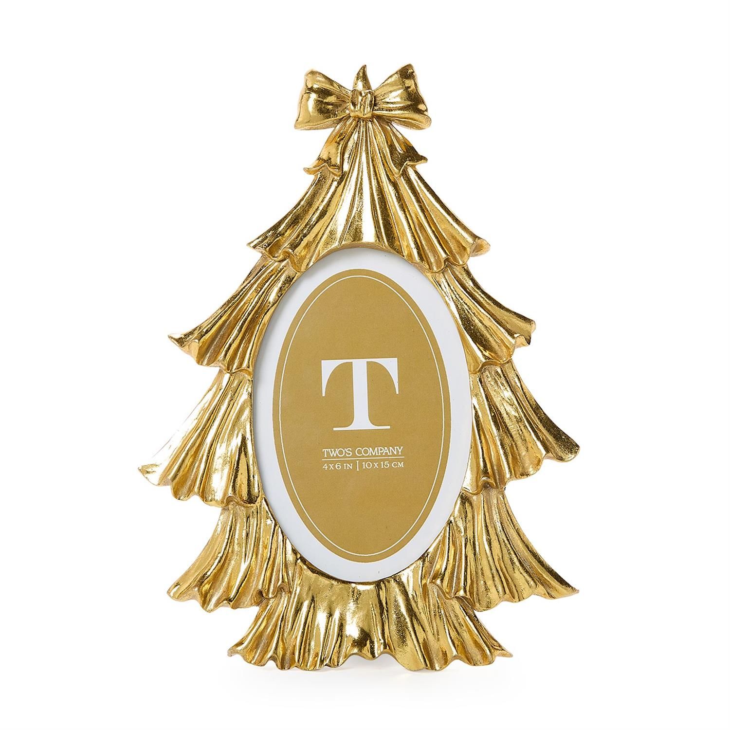Golden Tree w/ Bow Photo Frame