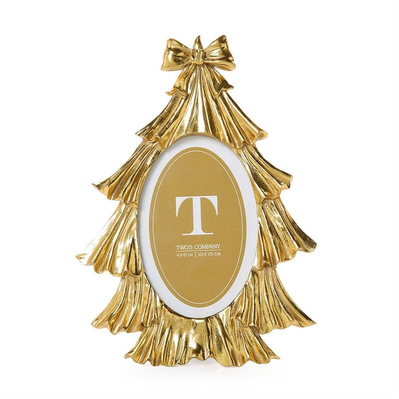 Golden Tree w/ Bow Photo Frame