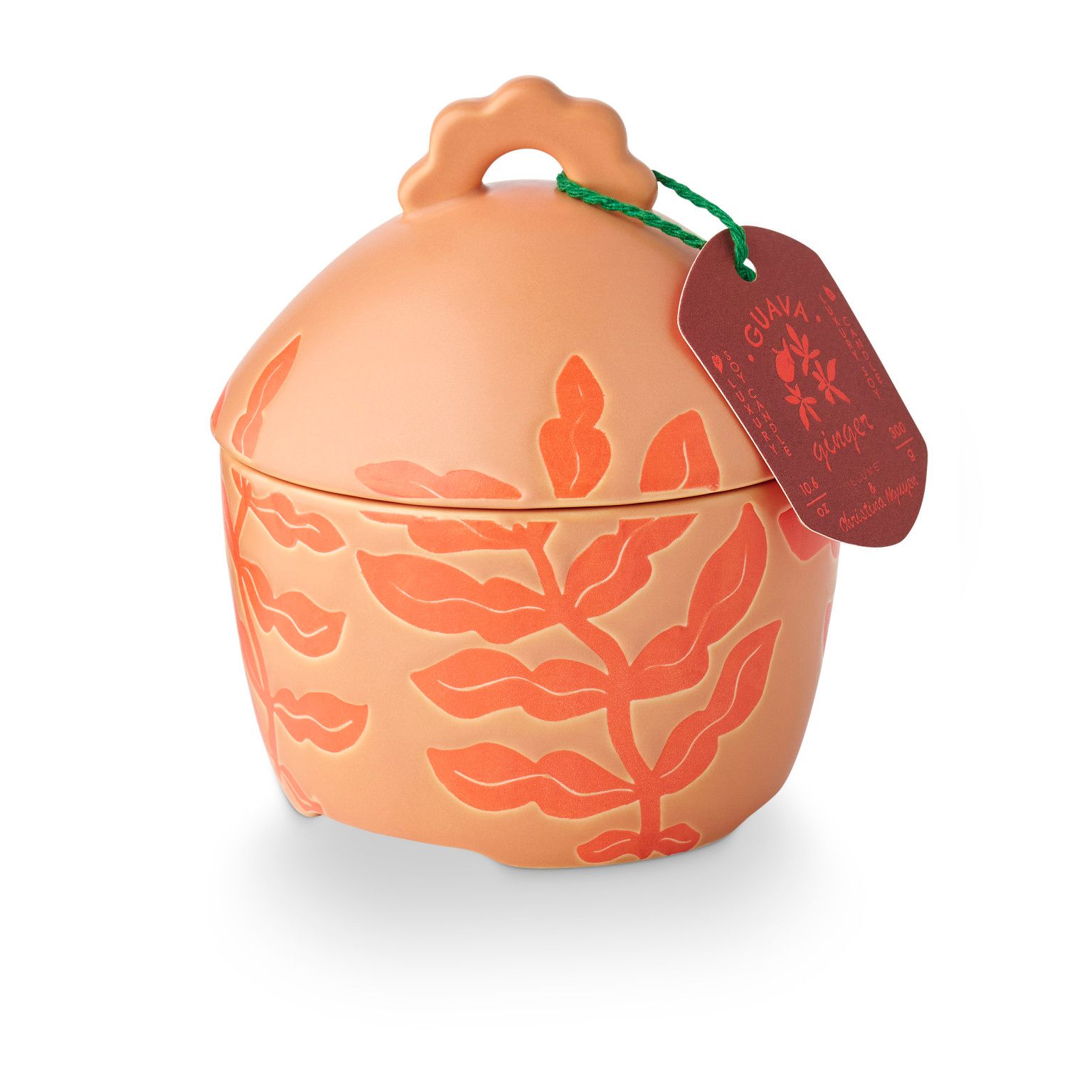 Lidded Ceramic Candle Guava Ginger