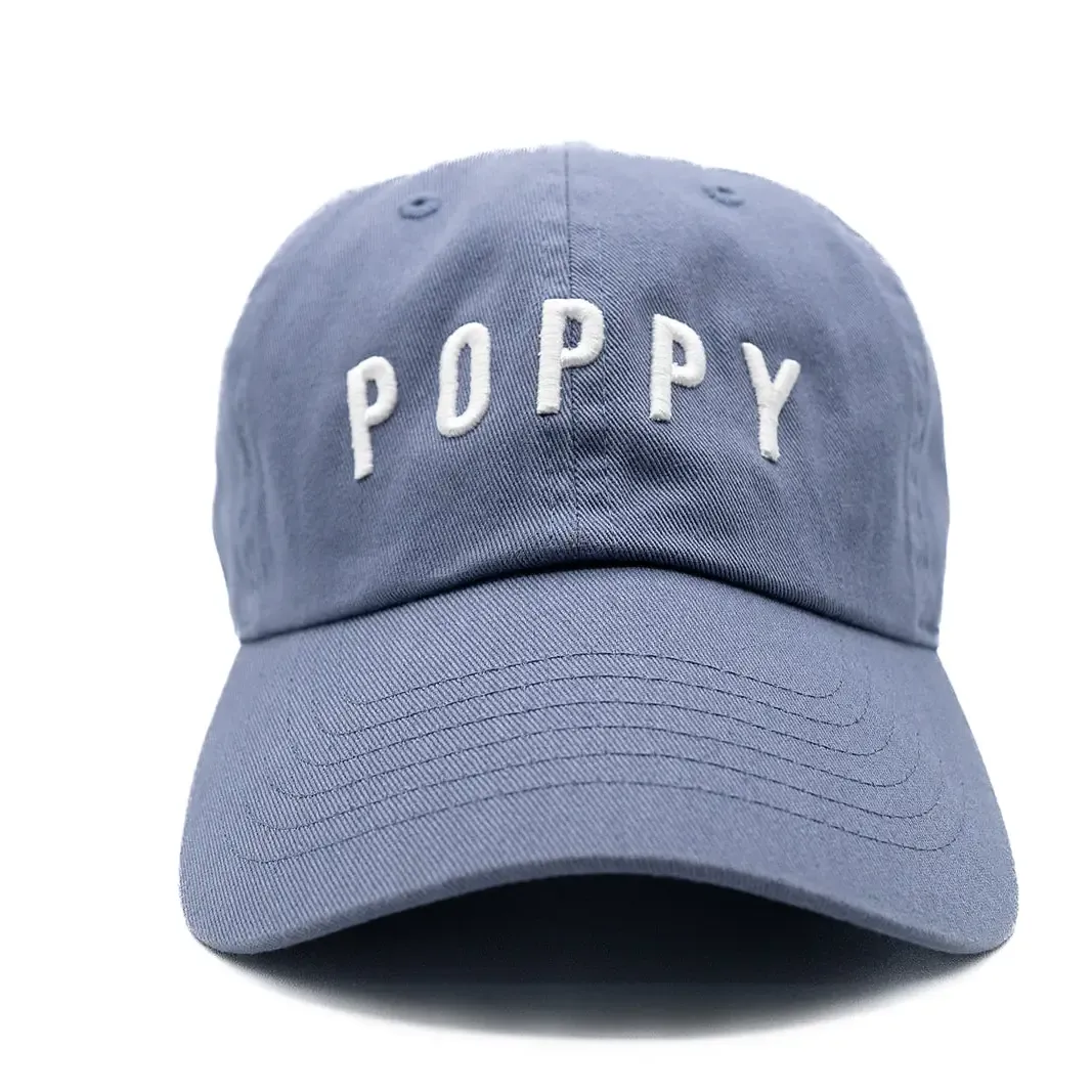 Dusty Blue Poppy Hat