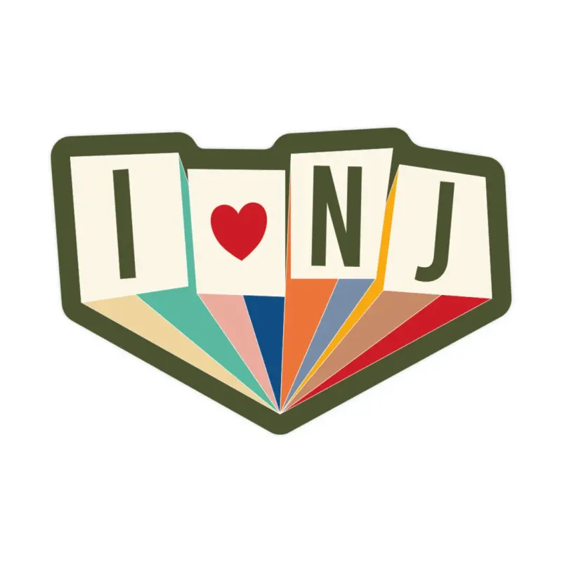 I Love NJ Vinyl Sticker