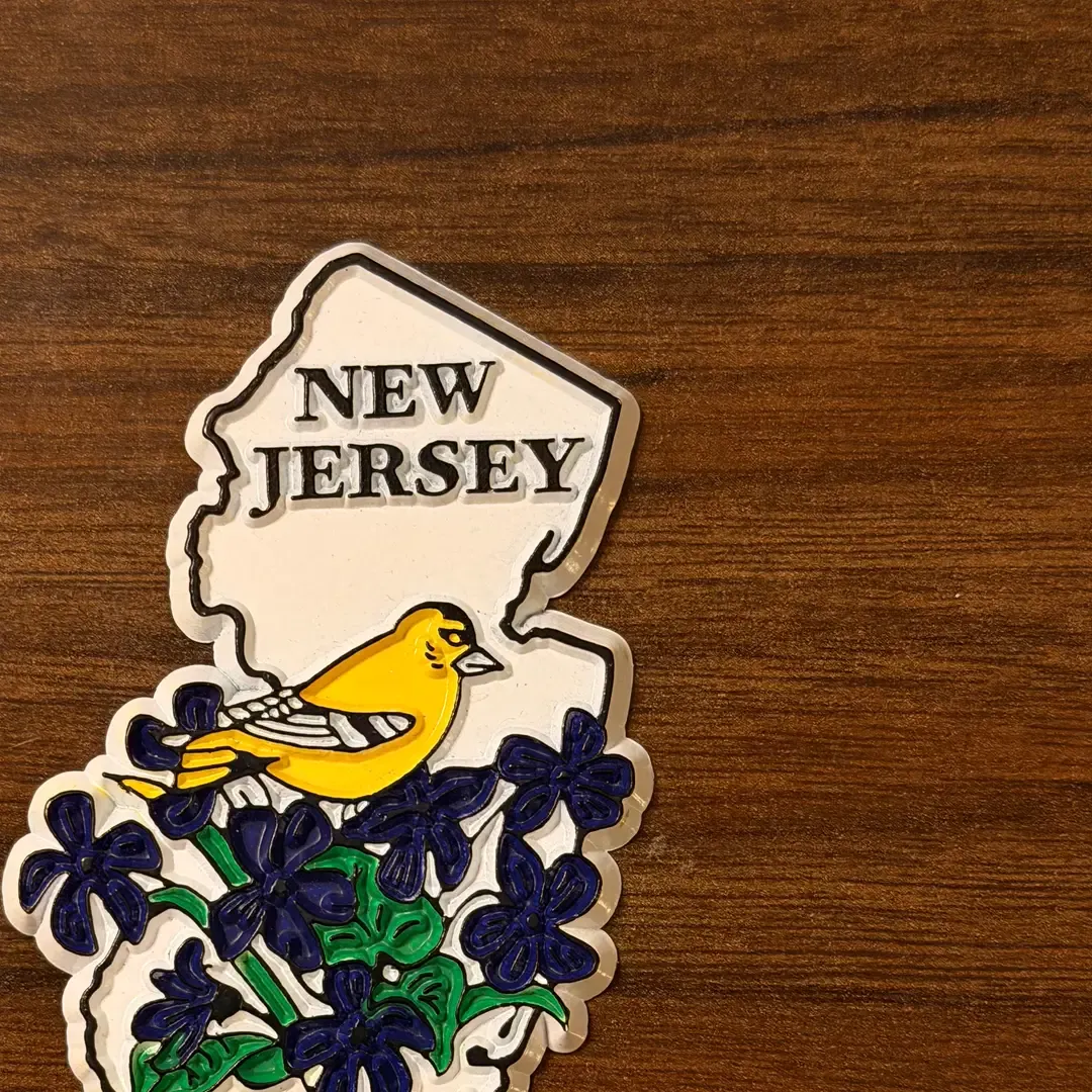 Vintage New Jersey Rubber Magnet