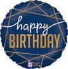 Birthday Navy Balloon 18"