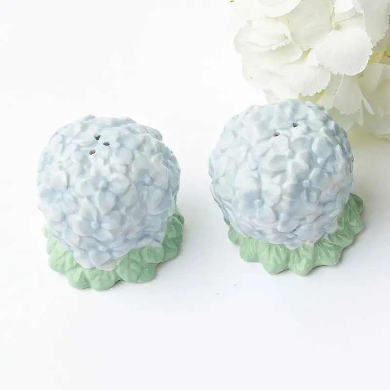 Hydrangea Salt &amp; Pepper Shaker Boxed Set