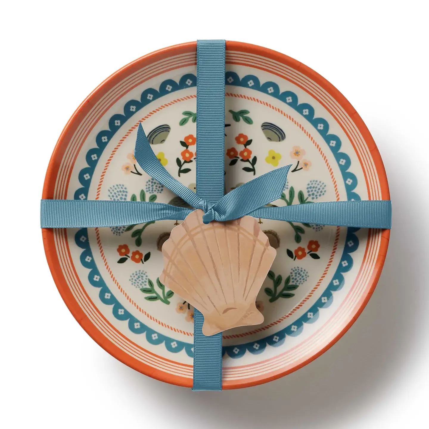 Seaside Melamine Dessert Plate Set