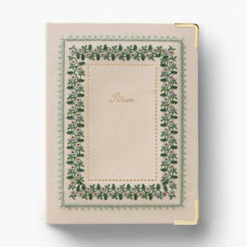 Portico Embroidered Small Photo Album