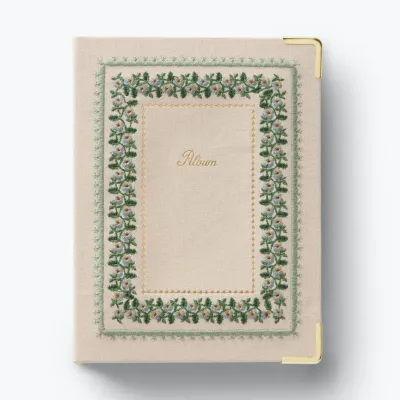 Portico Embroidered Small Photo Album