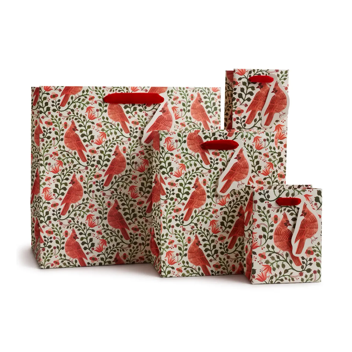 Christmas Cardinals Gift Bag (S)