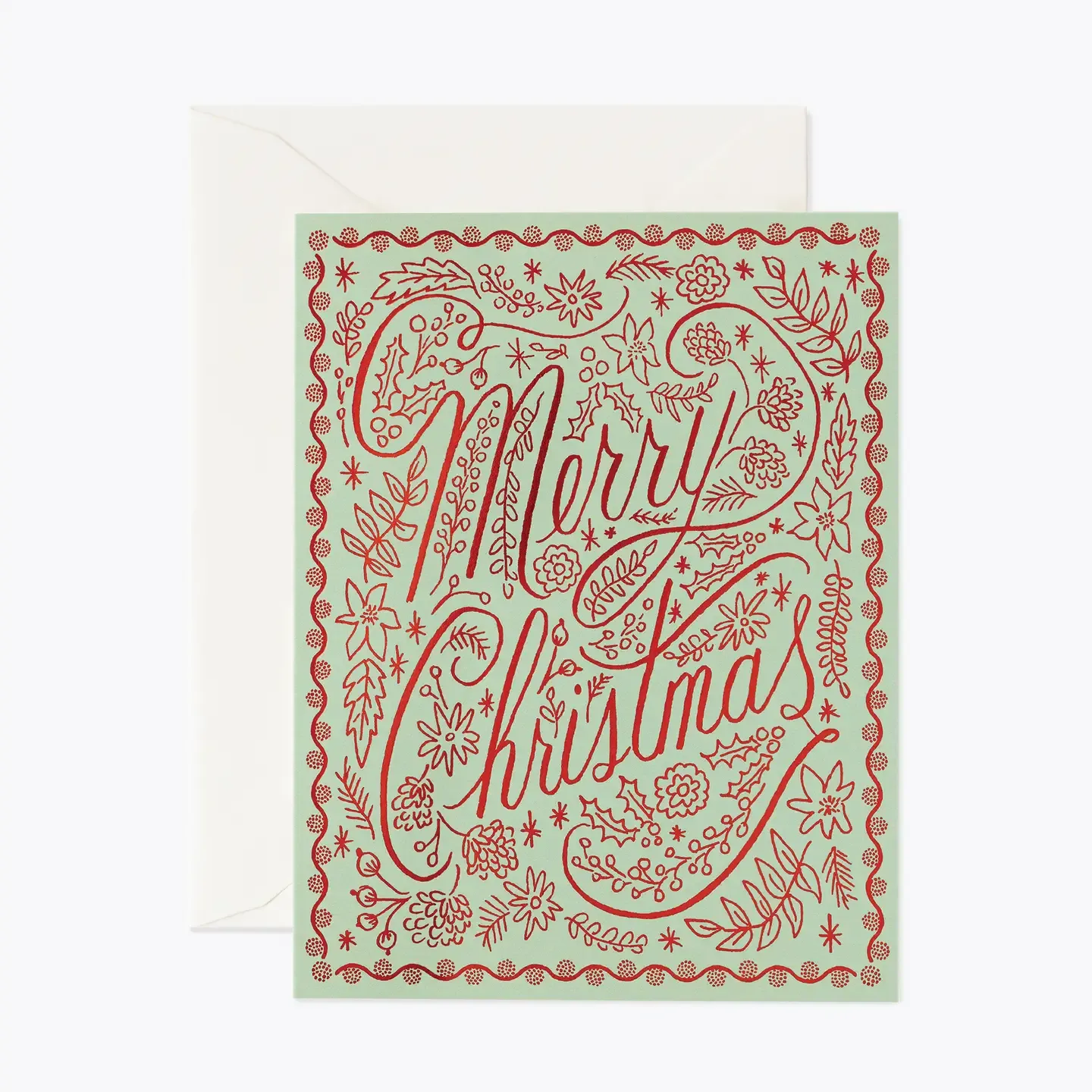 Crimson Christmas Card