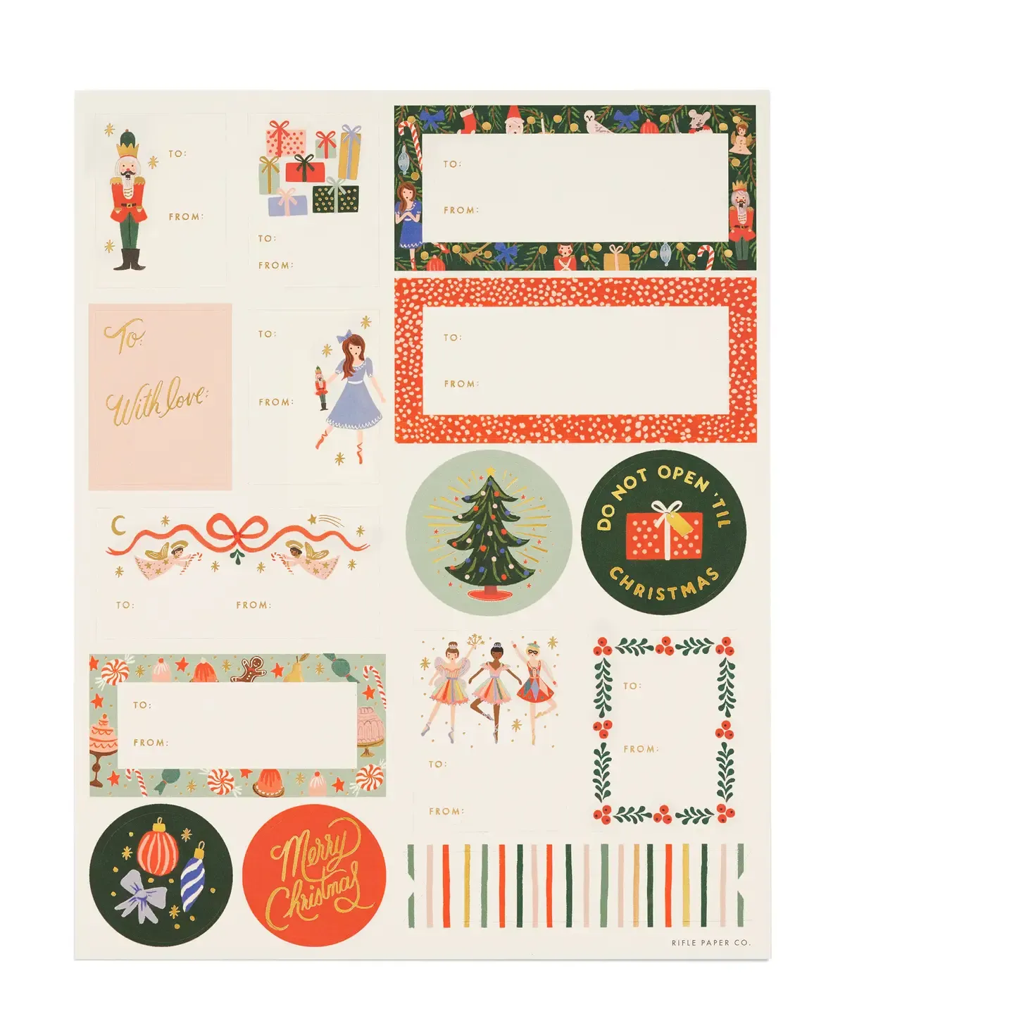 Nutcracker Stickers &amp; Labels (S/3)