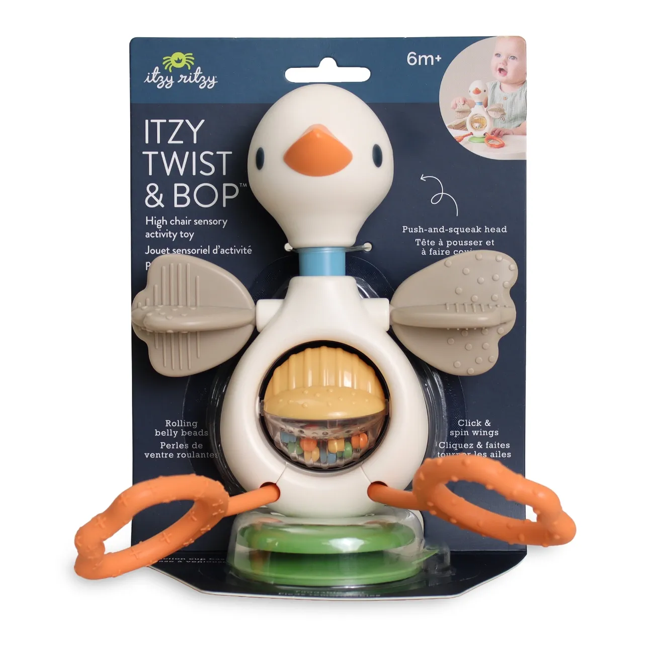 Itzy Twist &amp; Bop - High Chair Sensory Toy Goose