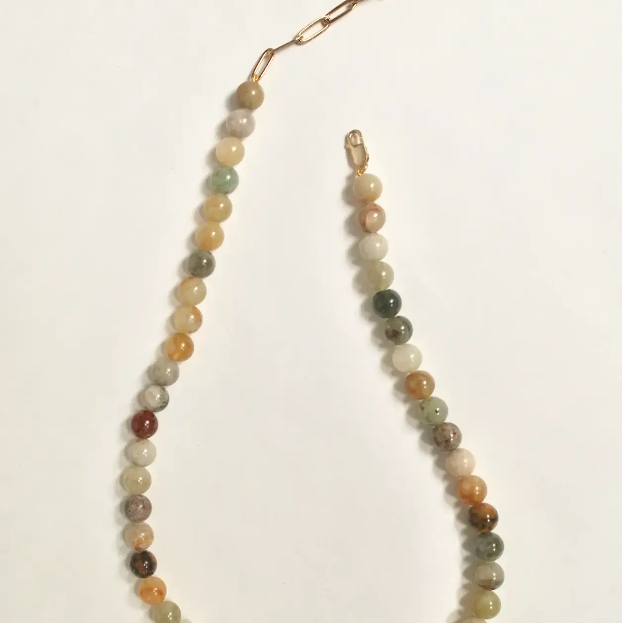Petite Paloma Jade Necklace -, Color: Multi