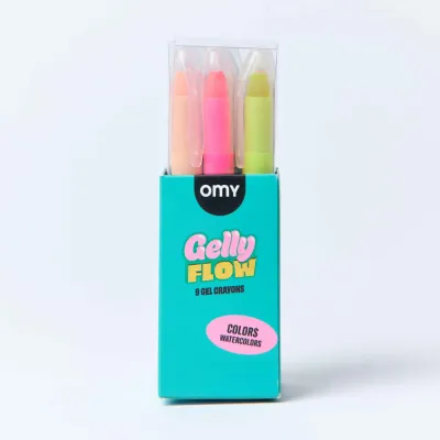 Gelly Flow: 9 Gel Crayons