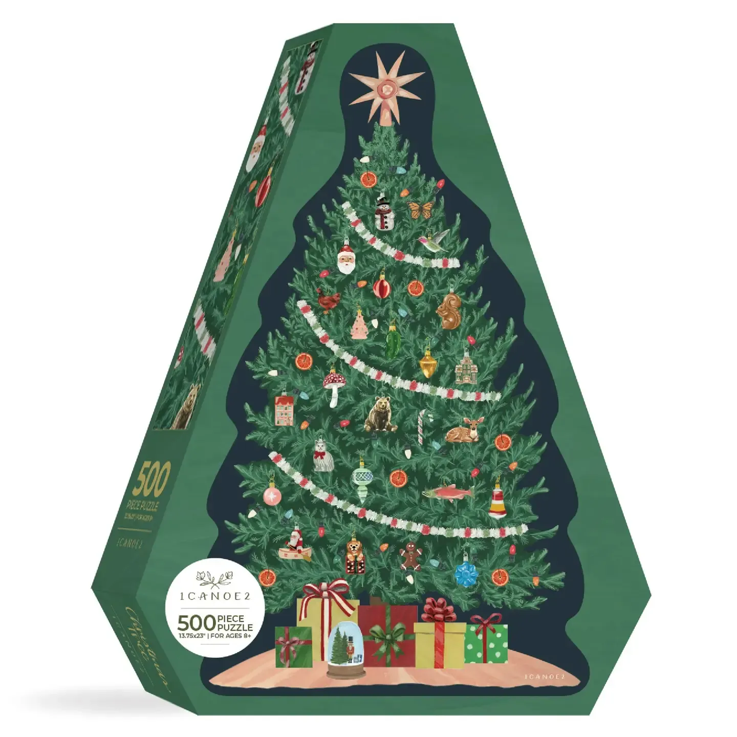 Christmas Tree - 500 Piece Shaped Jigsaw Puzzle