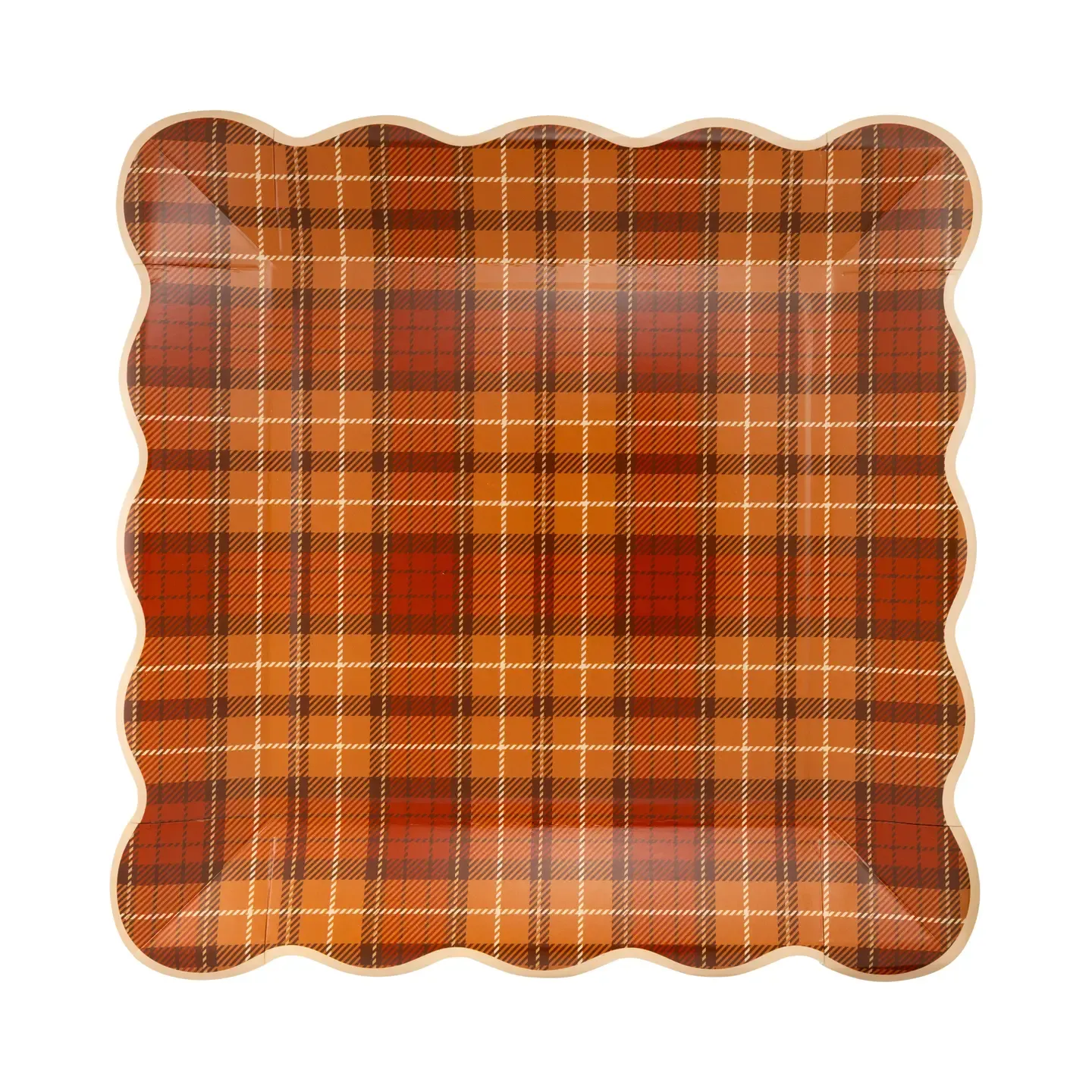 Autumn Plaid, Style: Paper Plates