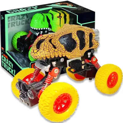 Pull Back Dinosaur Truck -