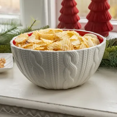 Cream Sweater Bowl (10.5")