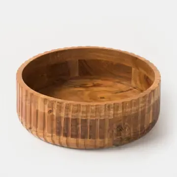 Handcrafted Acacia Wood Etta Bowls