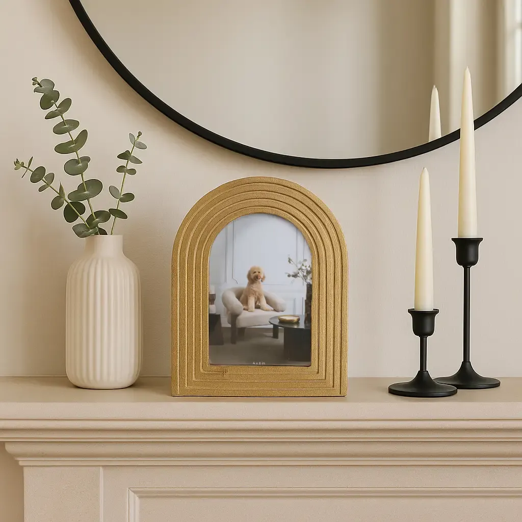 Gold Timeless Arched Frame  (4x6)