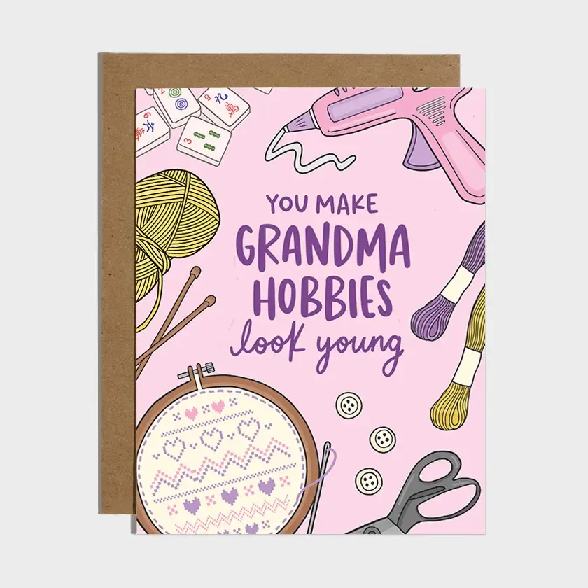 Grandma Hobbies Birthday Card