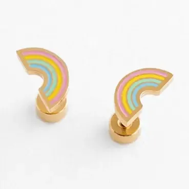 Pastel Rainbow Stud Earrings