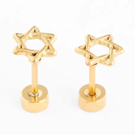 Star of David Stud Earring
