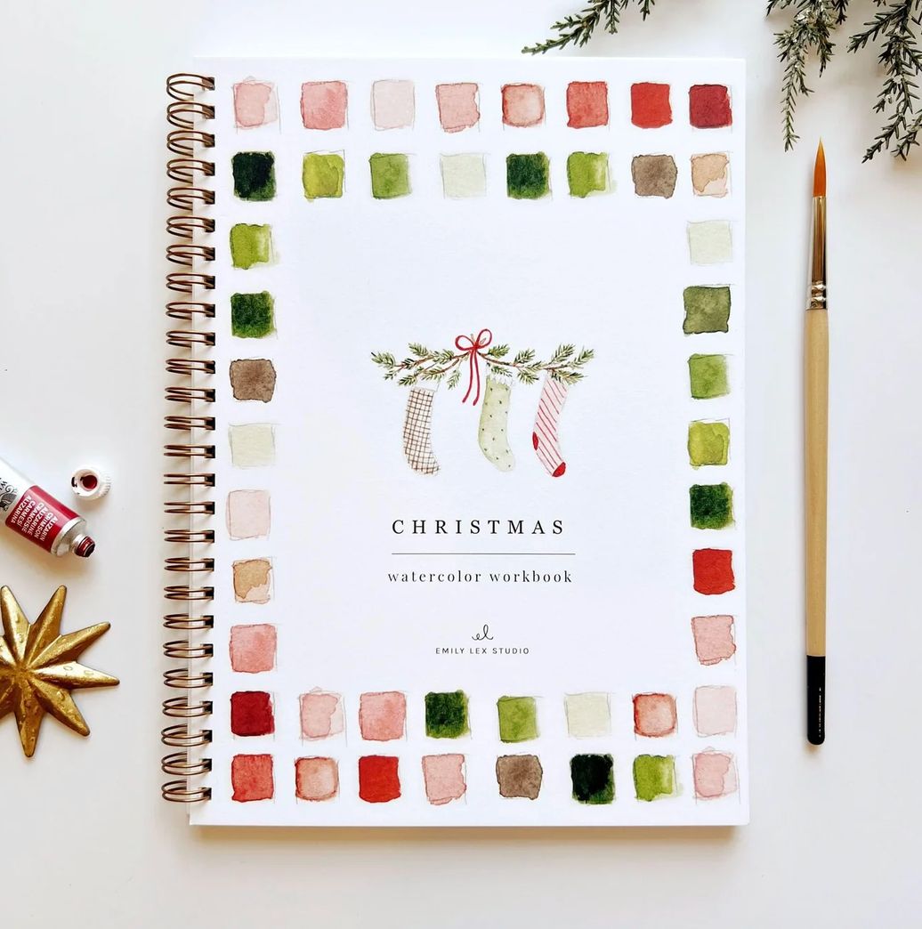 Christmas Watercolor Workbook
