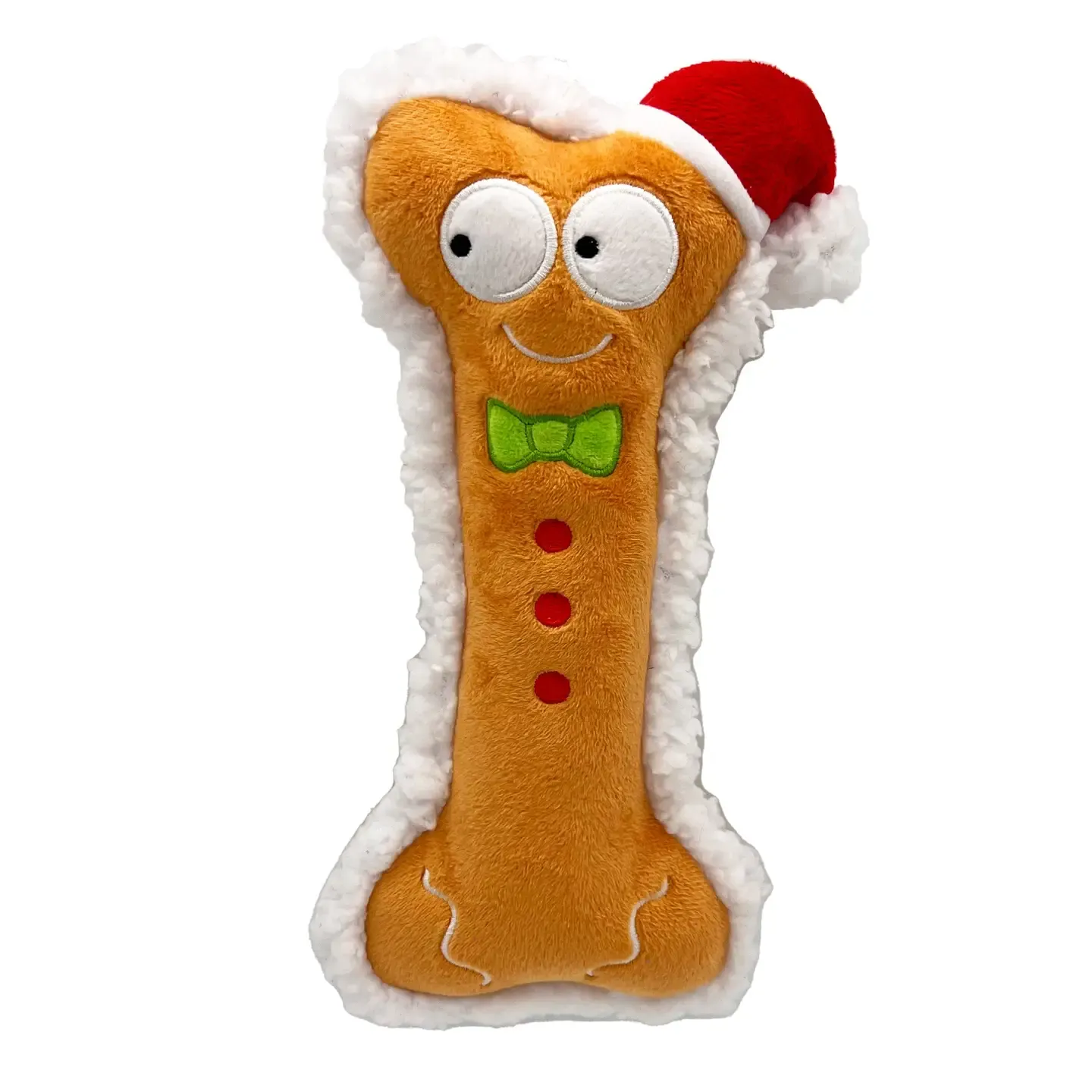 Gingerbread Bone Dog Toy