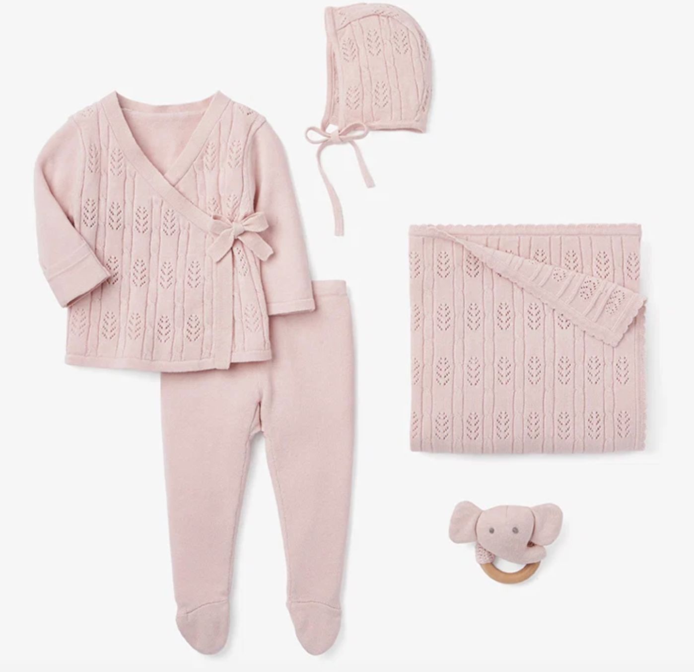 Baby Layette Set (0-3M) -, Color: Blush