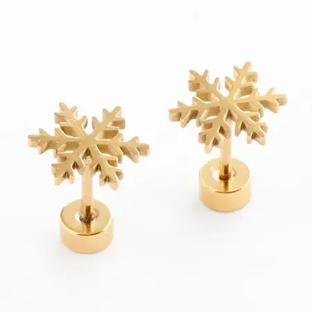 Snowflake Stud Earrings