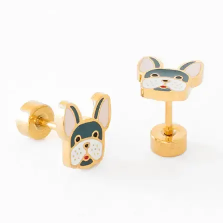 Frenchie Stud Earring