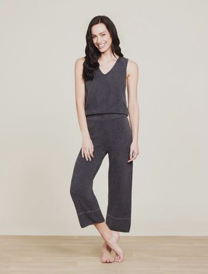 Barefoot Dreams Contrast Stitch Crop Pant