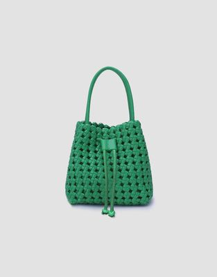 Perrie Woven Mini Bucket Purse