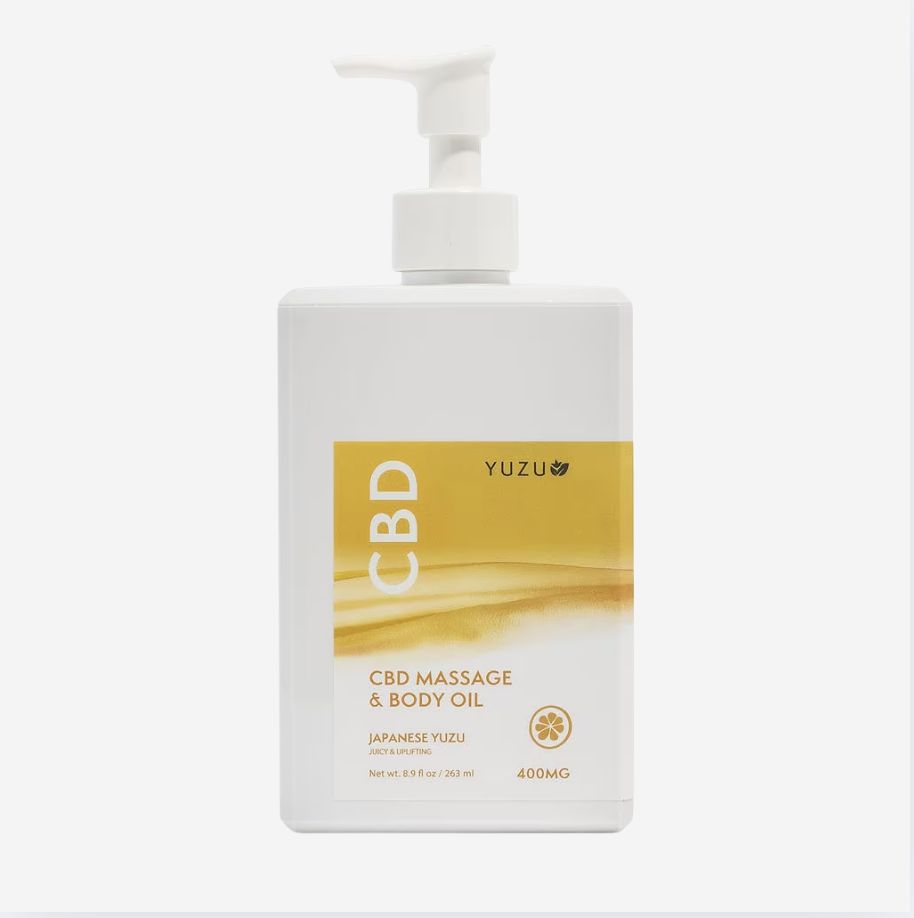 YUZU CBD Massage &amp; Body Oil, SCENT: Japanese Yuzu