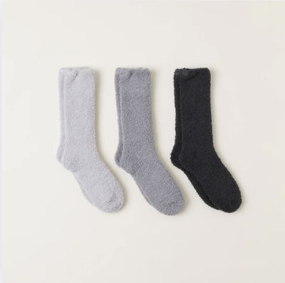 Barefoot Dreams CozyChic 3-Pair Sock Set