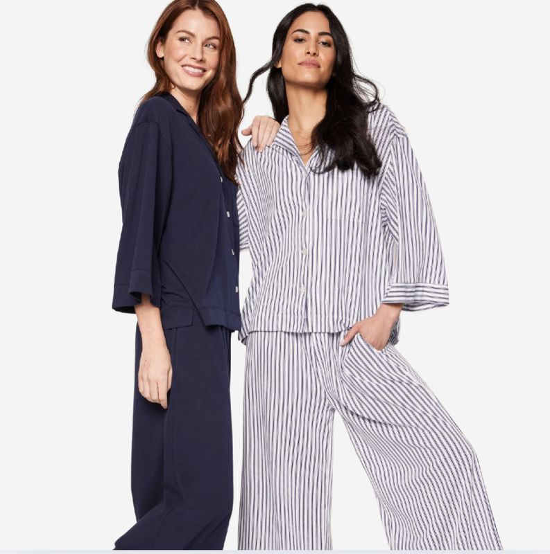 Petite Plume Olivia Wide Leg Pajama Set