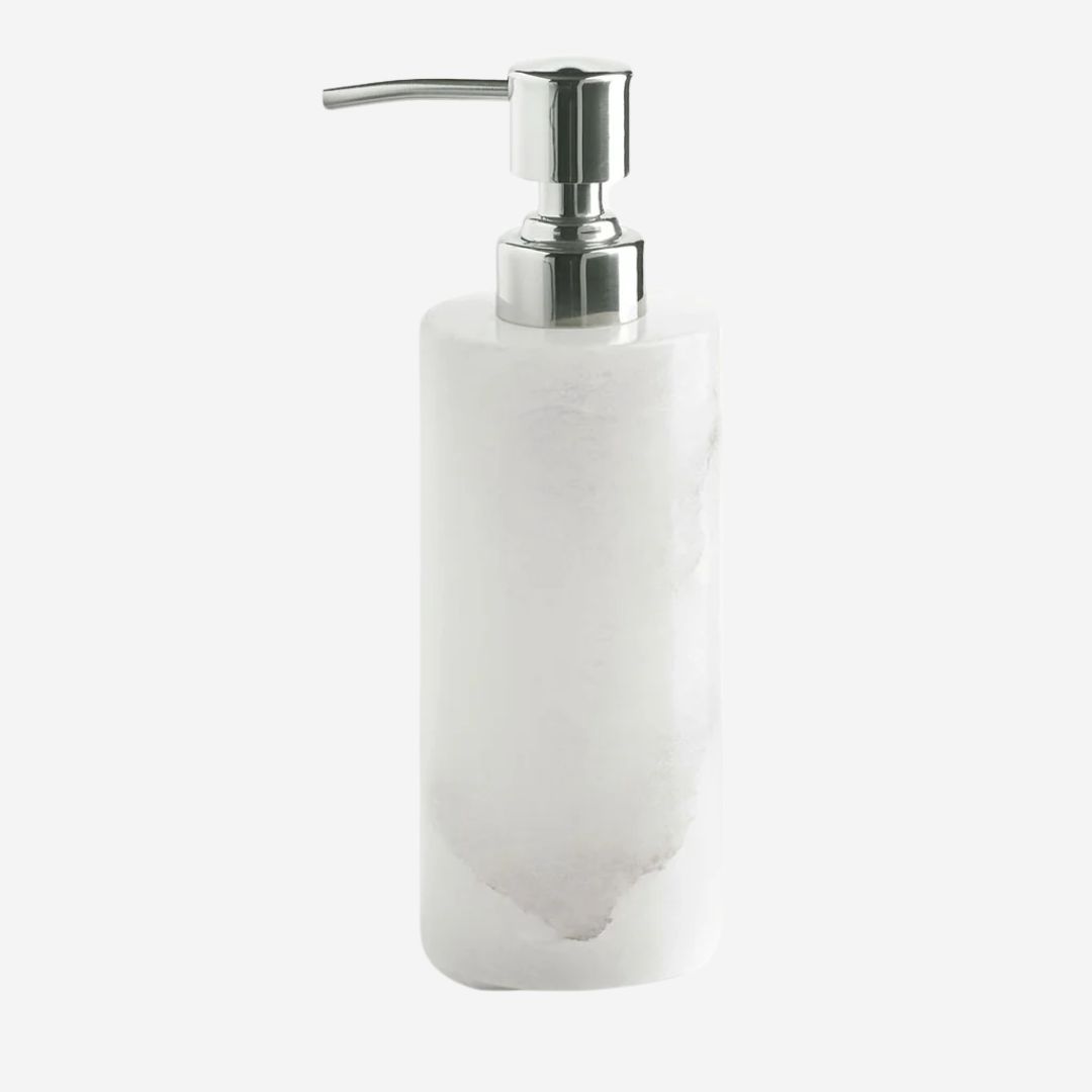 Kassatex Alabaster Bath Accessories, PRODUCT: Lotion Dispenser