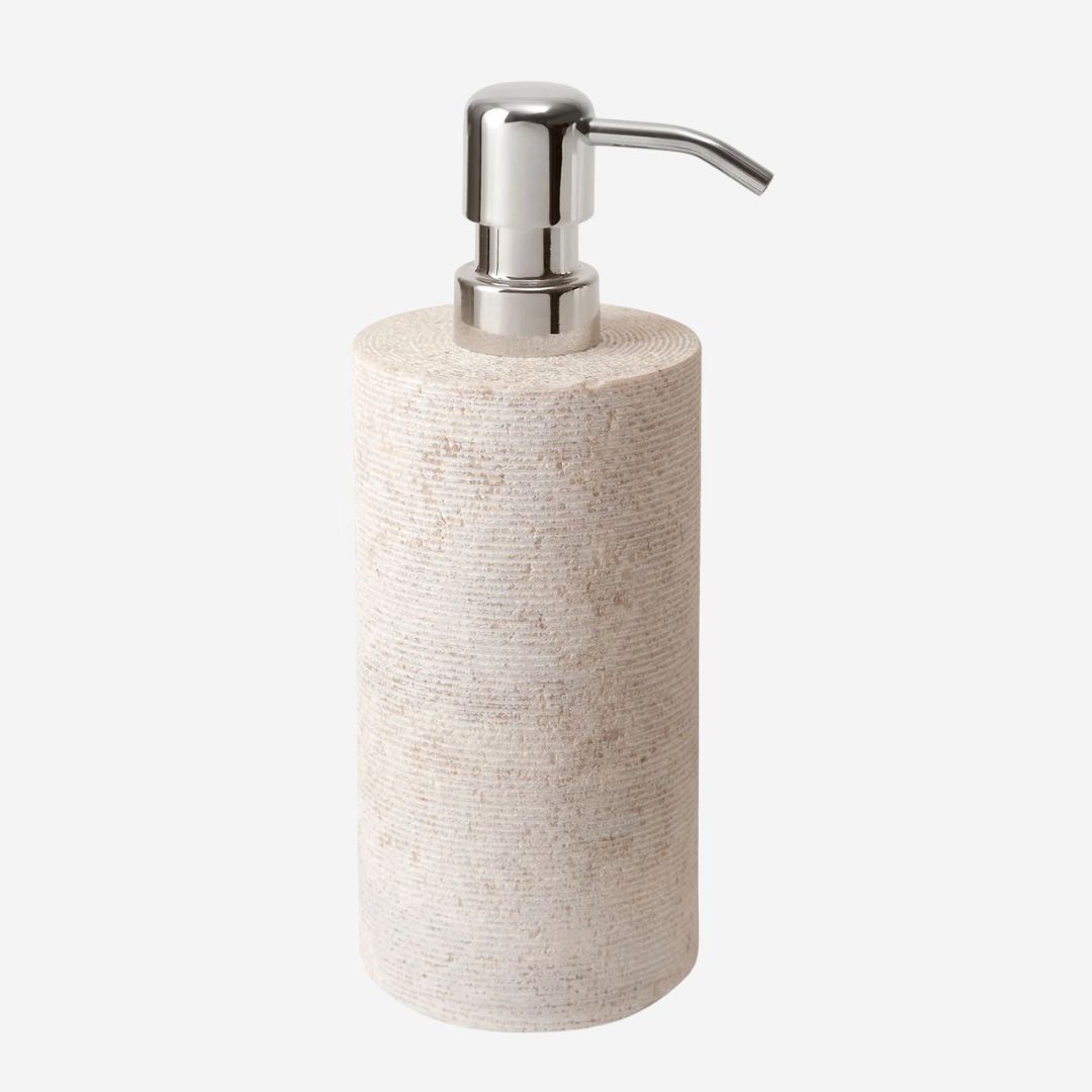 Kassatex Limestone Bath Accessories, PRODUCT: Lotion Dispenser