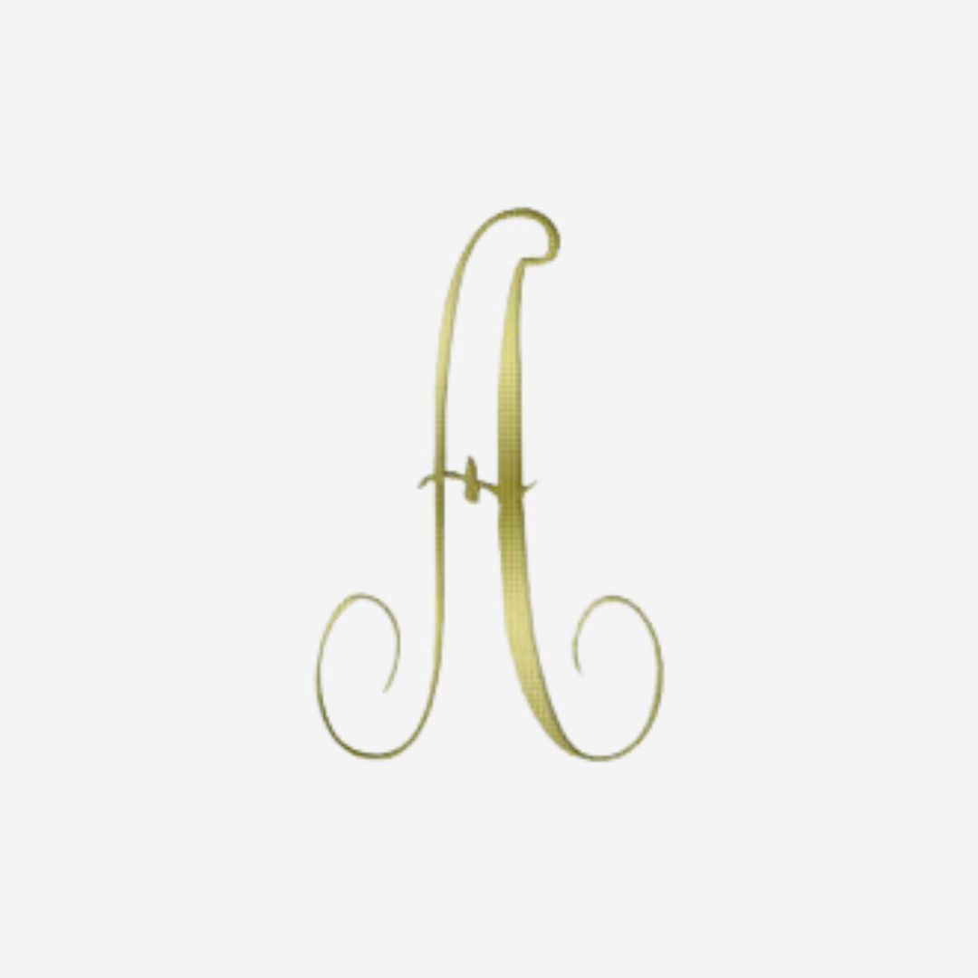 Monogrammed Linun Guest Towels, TEXT: Letter A